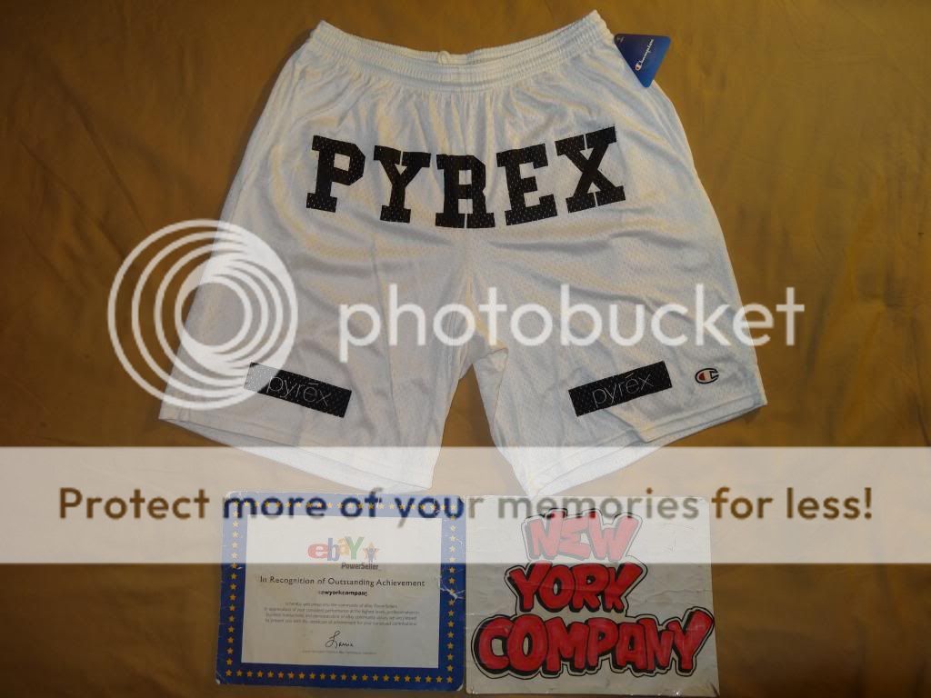 pyrex vision x champion basketball gym shorts white virgil abloh